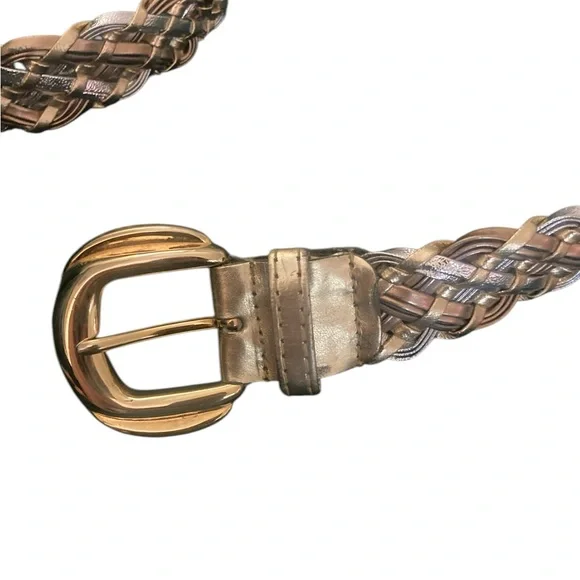 Vintage Gold and Silver Belt- Braided